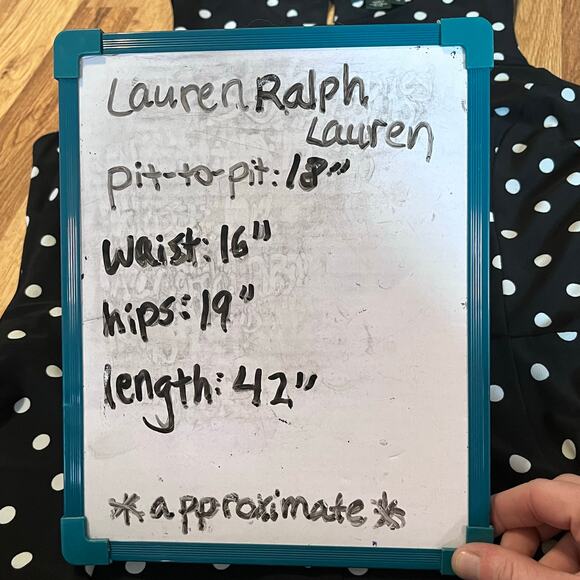 Lauren Ralph Lauren Polka Dot Midi Dress 12 Classic Vintage Inspired cocktail - Picture 9 of 9